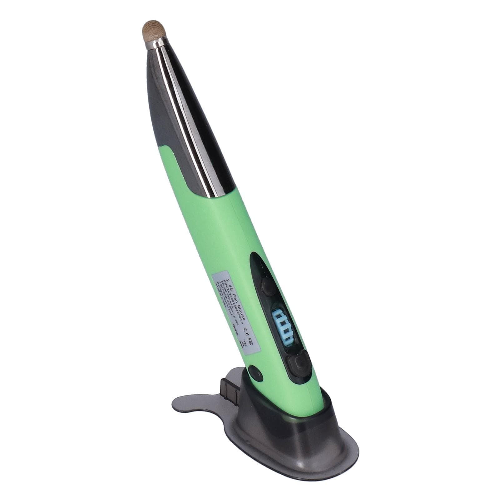 Mouse Pen Wireless 2.4GHz Creativity Extremely Handover Computer Stylus for PC LaptopLight Green light green