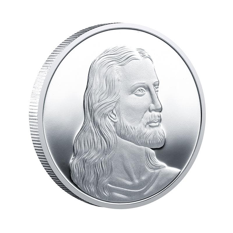 Jesus Christ Religion Gold Silver Plated Commemorative Coin Collection Souvenir silver