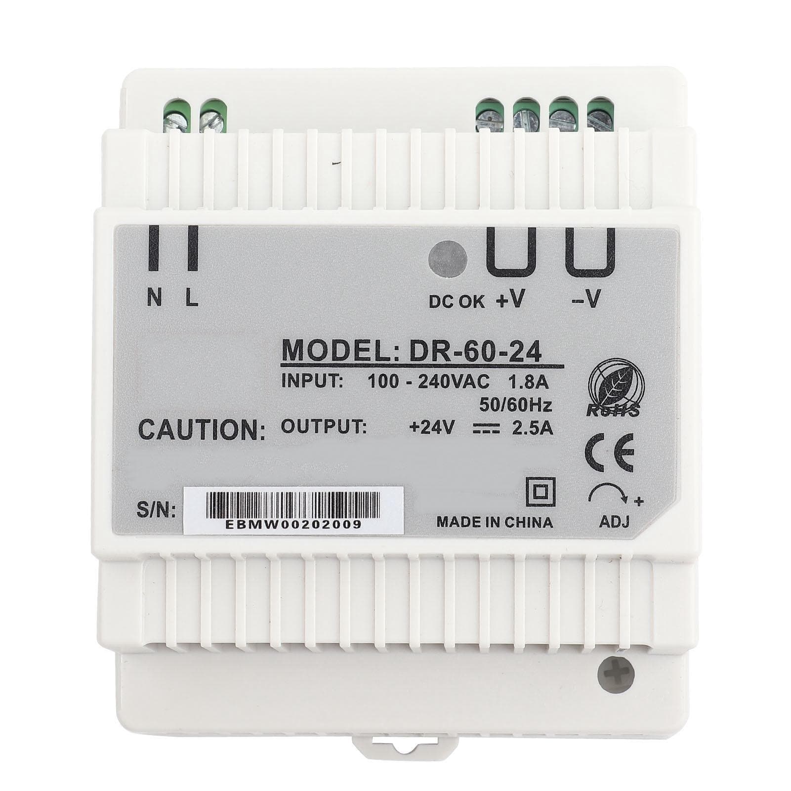 DR?60?24 60W Single Output 24V Din Rail Power Supply ACDC Switching Power Supply