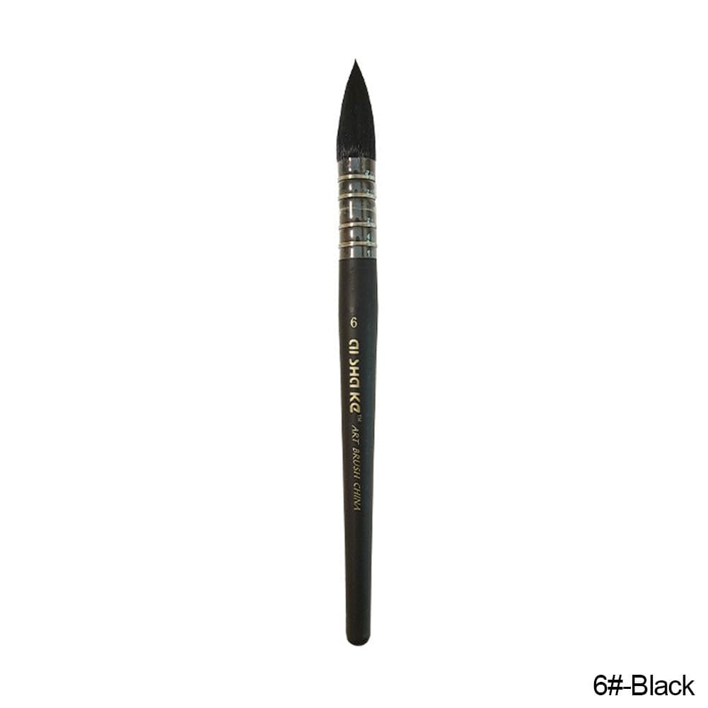 Professional Watercolor Brush Artist Paint Brush Set Gouache Oil Painting Brush Darwing Art Brushes Art Supplies 6 black