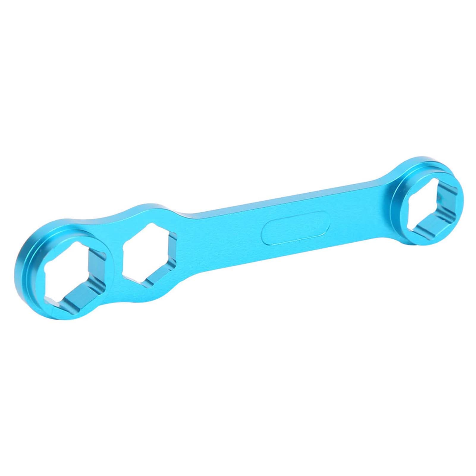 DIY Casting Fishing Reel Wrench Blue Aluminium Alloy Spanner Repairing Maintenance Tool
