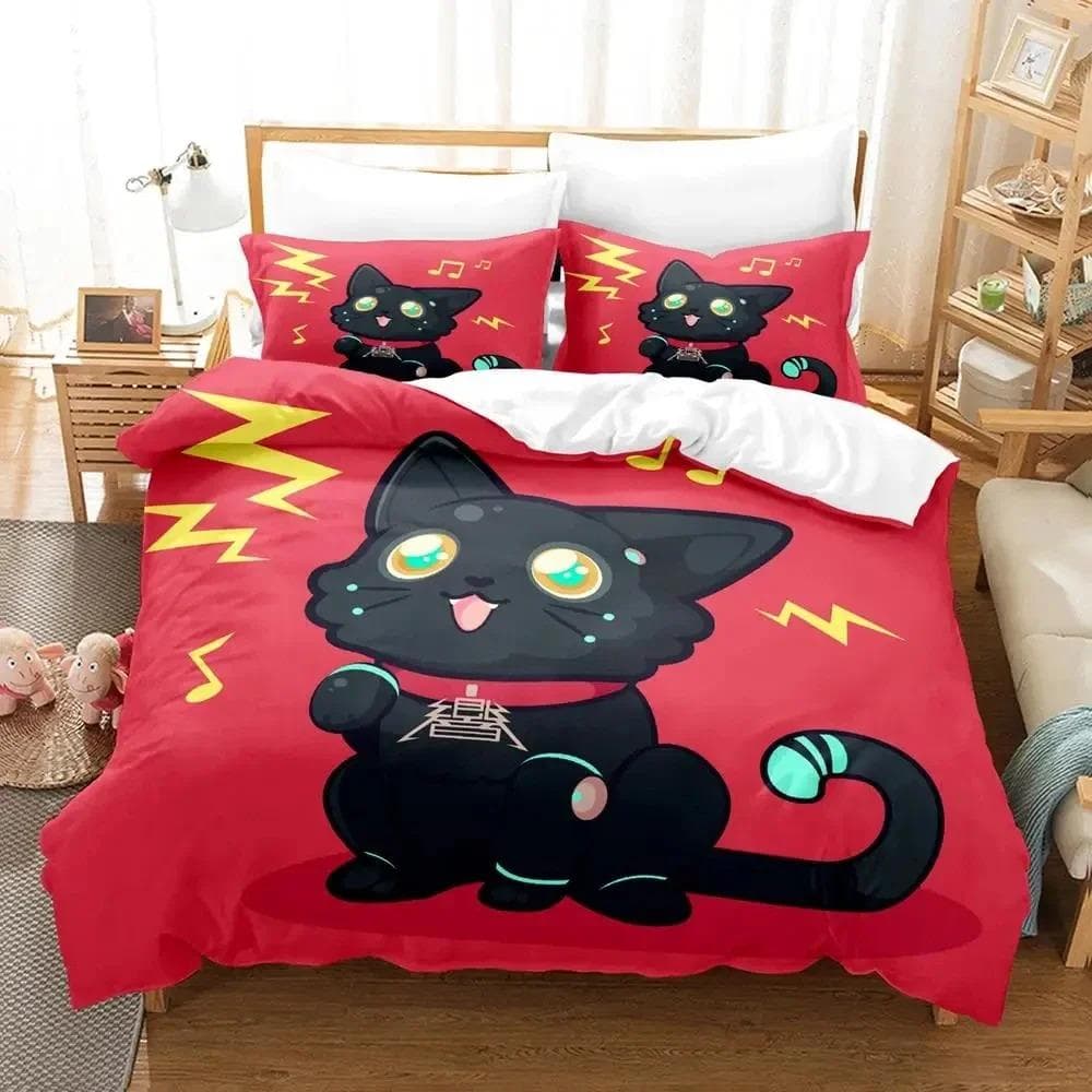 Anime Game Hi-Fi Rush Bedding Set Duvet Cover Bed Set Quilt Cover Pillowcase Comforter king Queen Size Boys Adult Bedding Set 70x133cm 2pcs