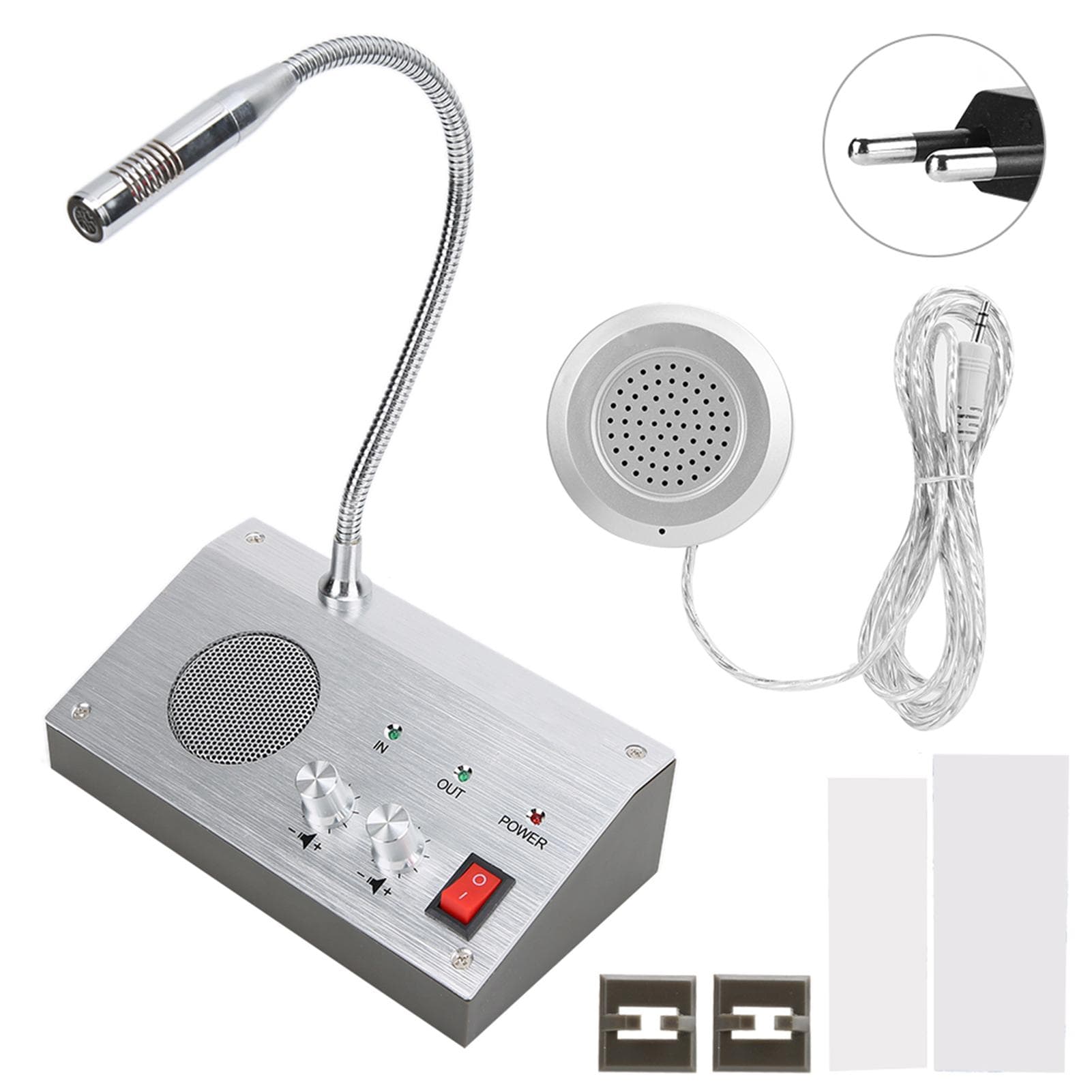 NoiseFree Dualway Bank/Office Store Station Window Counter Intercom Walkie Talkie