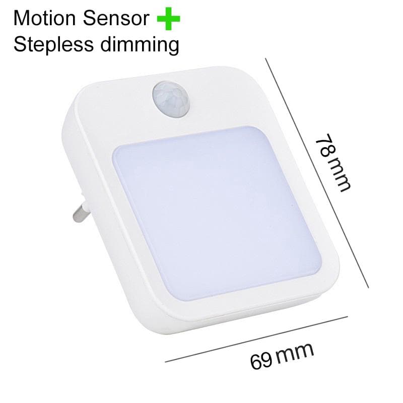 Night Light Motion Sensor With LED Light EU Plug Lamps Children'S Night Light Wireless Night Lamp For Bedside Table Bedroom EU Plug