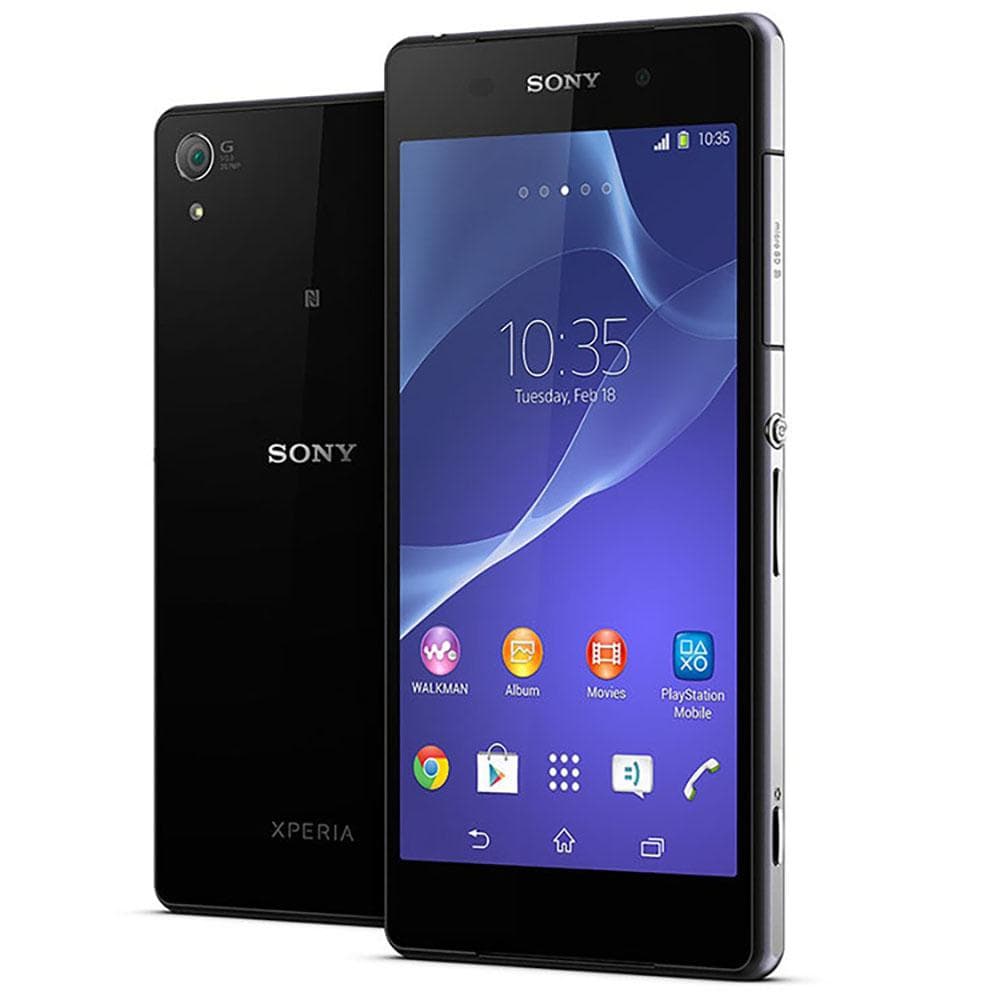 Refurbished Sony Xperia Original Sony Xperia Z2 D6503 20MP 5.2 CellPhone Mobile Phone With Single SIM Simple Set black