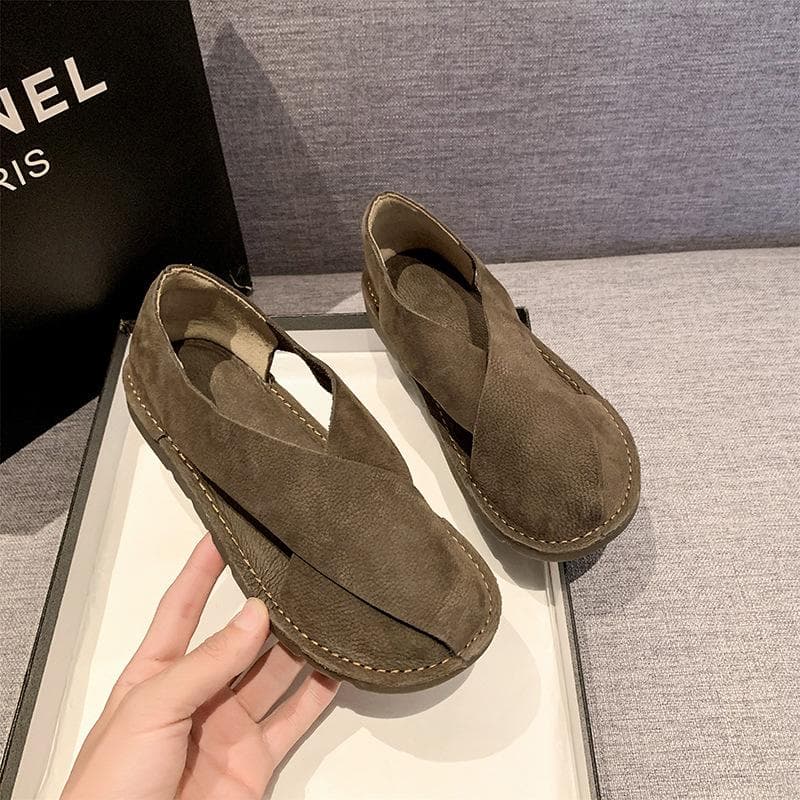 Women Designer Sandals Flat Low Heel Sneakers Casual Gladiator Barefoot Loafers Slip-on Summer Spring Comfortable Loafers 38 grey