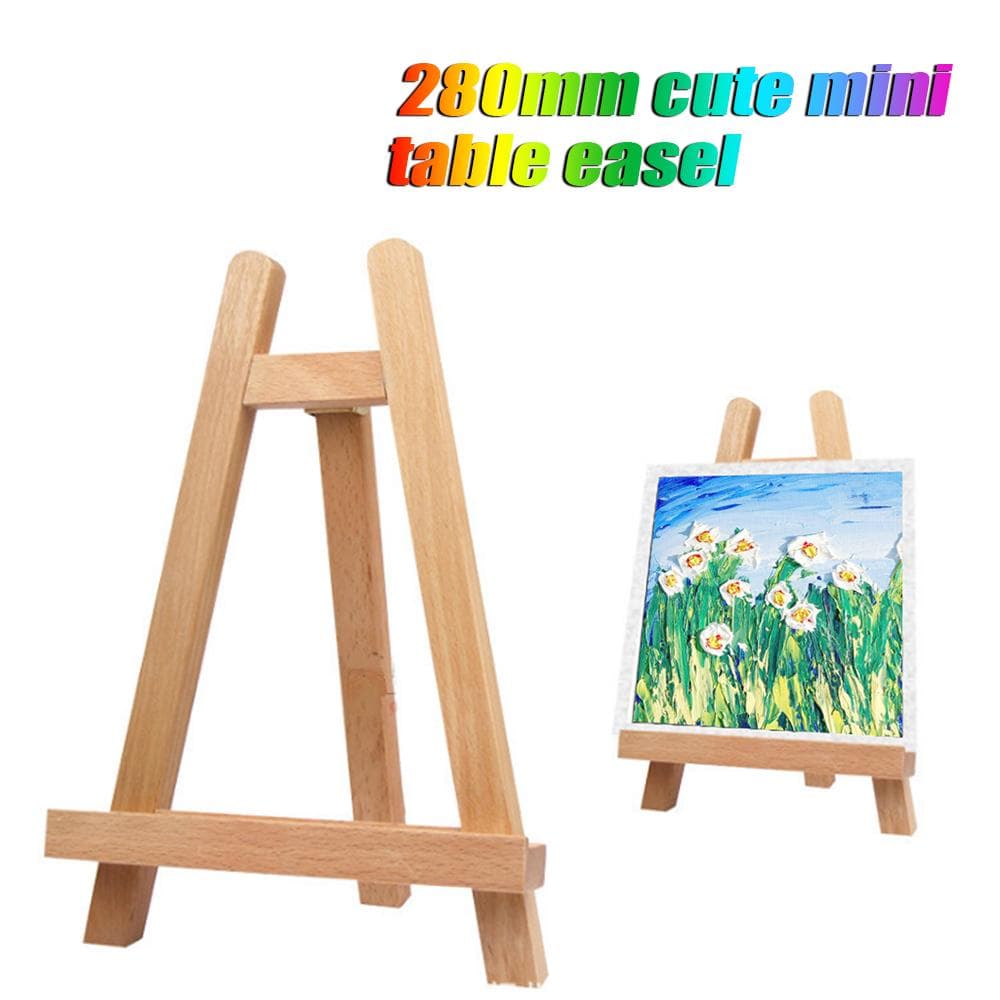 Mini Wooden Tripod Easel Display Painting Stand Card Canvas Holder Wedding Party