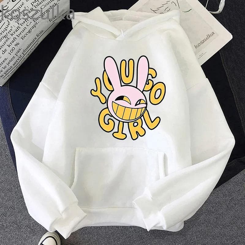 The Amazing Digital Circus Jax Hoodies Fashion Women Harajuku Funny Kawaii Hoodies Unisex Casual Vintage Pullovers Sweatshirts L