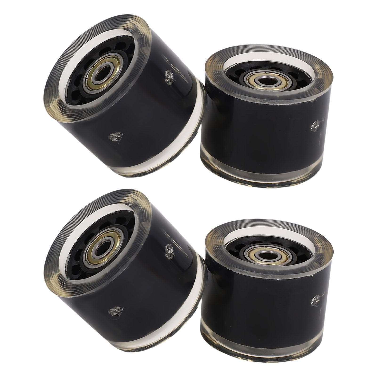 4 PCS Longboard Wheels and Bearings Skateboard Wheels Magnetic Core Friction High Rebound PU