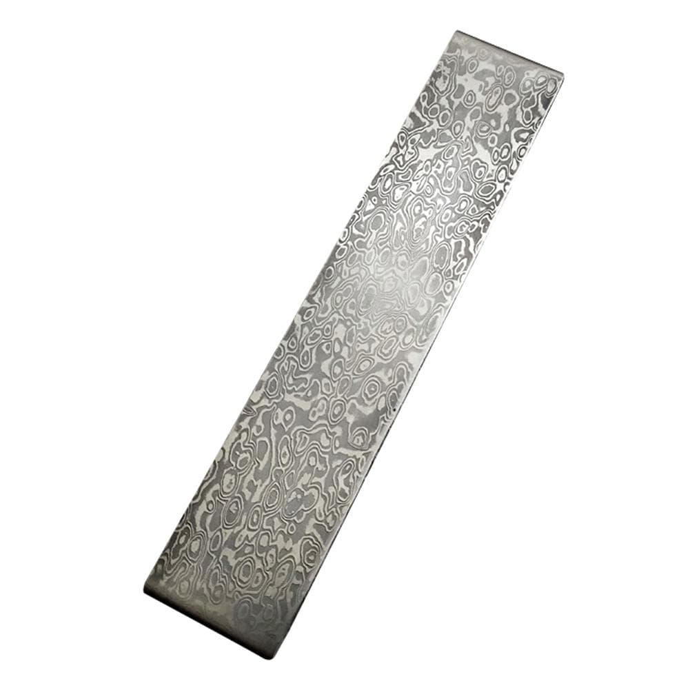 Damascus Steel Billet Patterned Steel Cutter Embryo Forging Materials Quenched Smoothed for Cutter cloud pattern