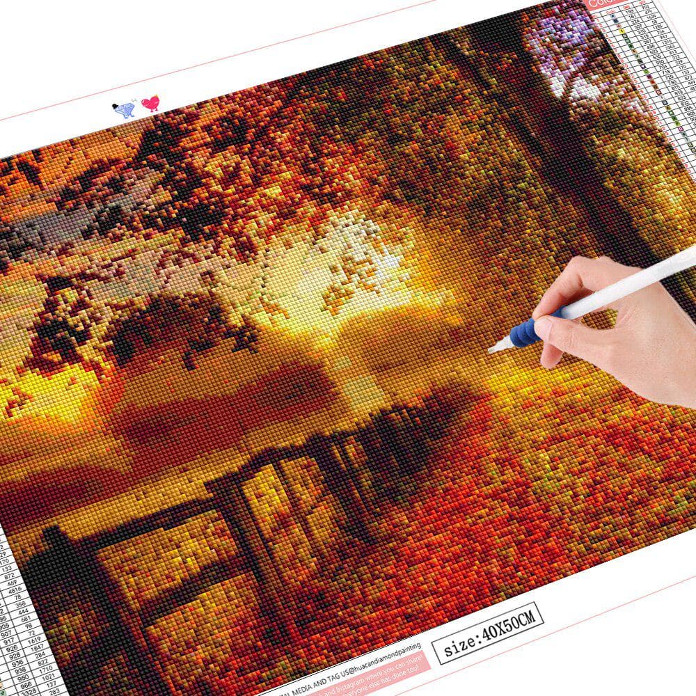 5D Diamond Painting Tree Landscape Home Decoration Rhinestone Handcraft Kit Embroidery Picture 20X30CM