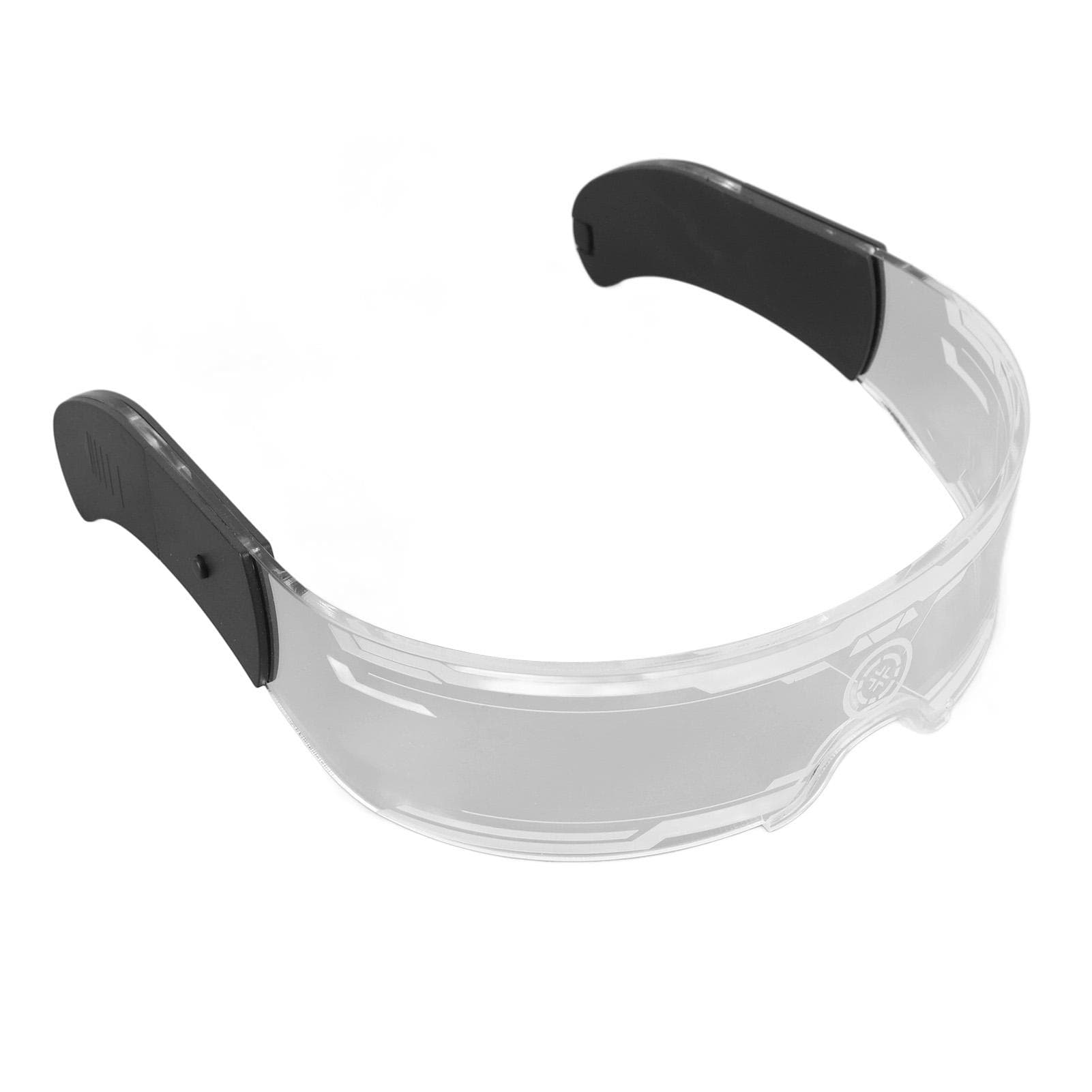 LED Visor Glasses Light Up 7 Colors 4 Modes Cyberpunk Futuristic Luminous Cosplay for Clubs Xmas