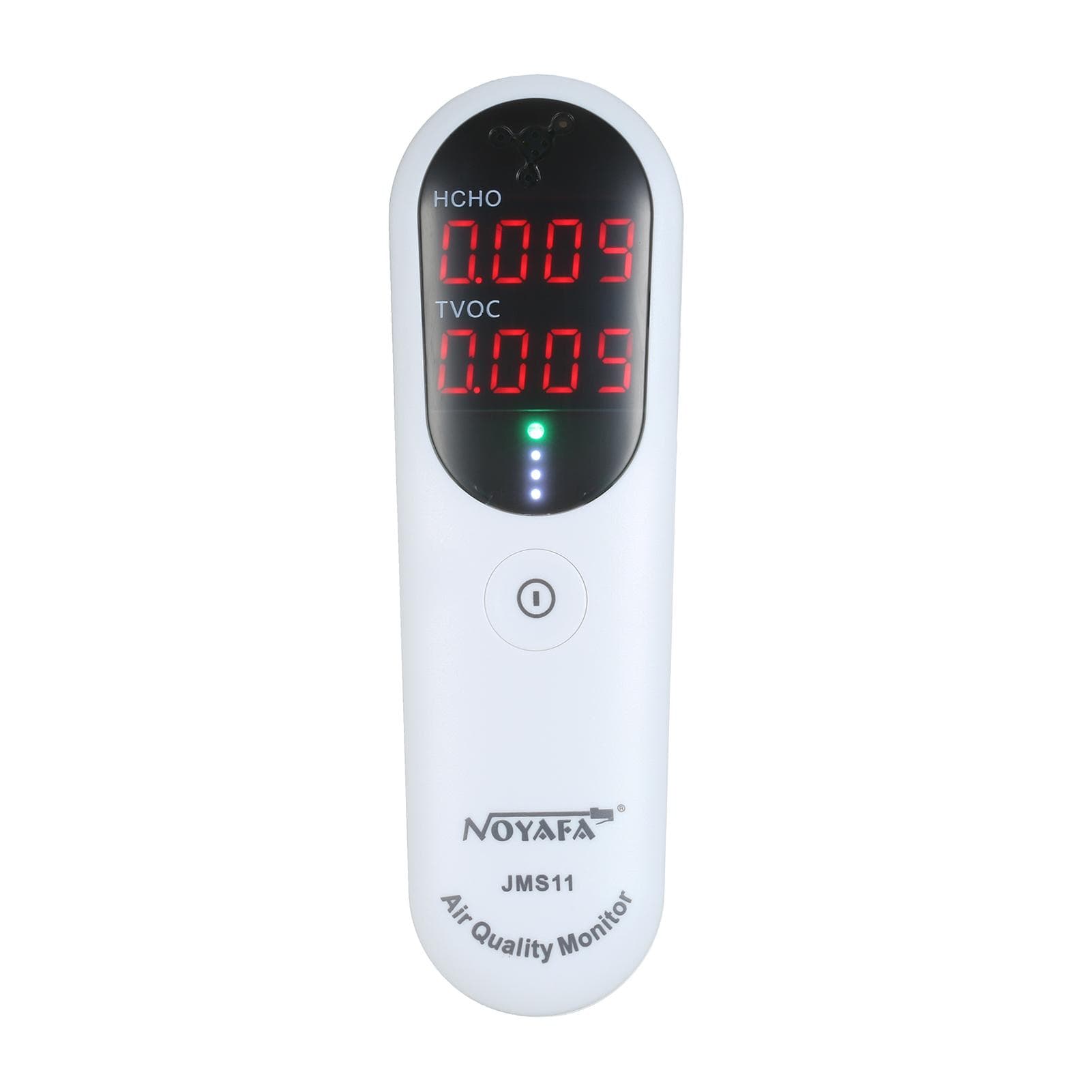 NOYAFA Portable Formaldehyde Detector Indoor Air Quality Monitor HCHO and TVOC Monitor with Audible white