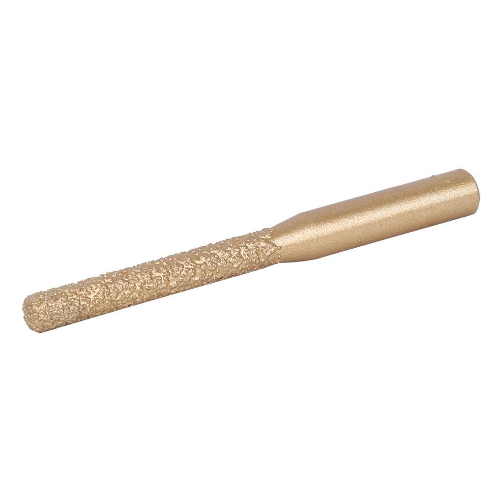 Diamond Router Bits Golden Brazed Straight Shank for Quartz Stone Marble Seam Knife6.35 x 5 x 65mm