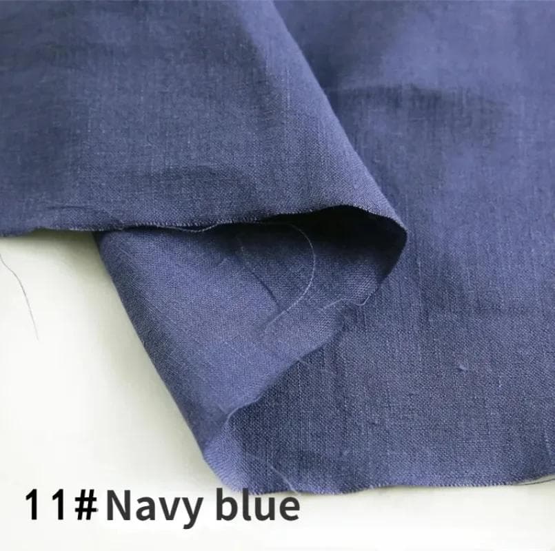 100% Pure Linen Clothing Hemp Fabric By The Meter Thin Stone Washed High-Grade Quality Linen Summer Dress Pants Ramie Cloth