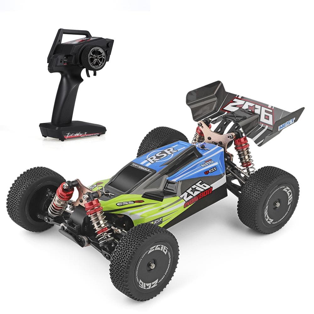 Wltoys XKS 144001 RC Car 60km/h High Speed 1/14 2.4GHz RC Buggy 4WD Racing Off-Road Drift Car RTR green
