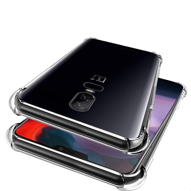 For One Plus OnePlus 3 3T 5 5T 6 6T 5 T  6 T Phone Cover Clear Shockproof Silicone Transparent Case OnePlus 6T clear