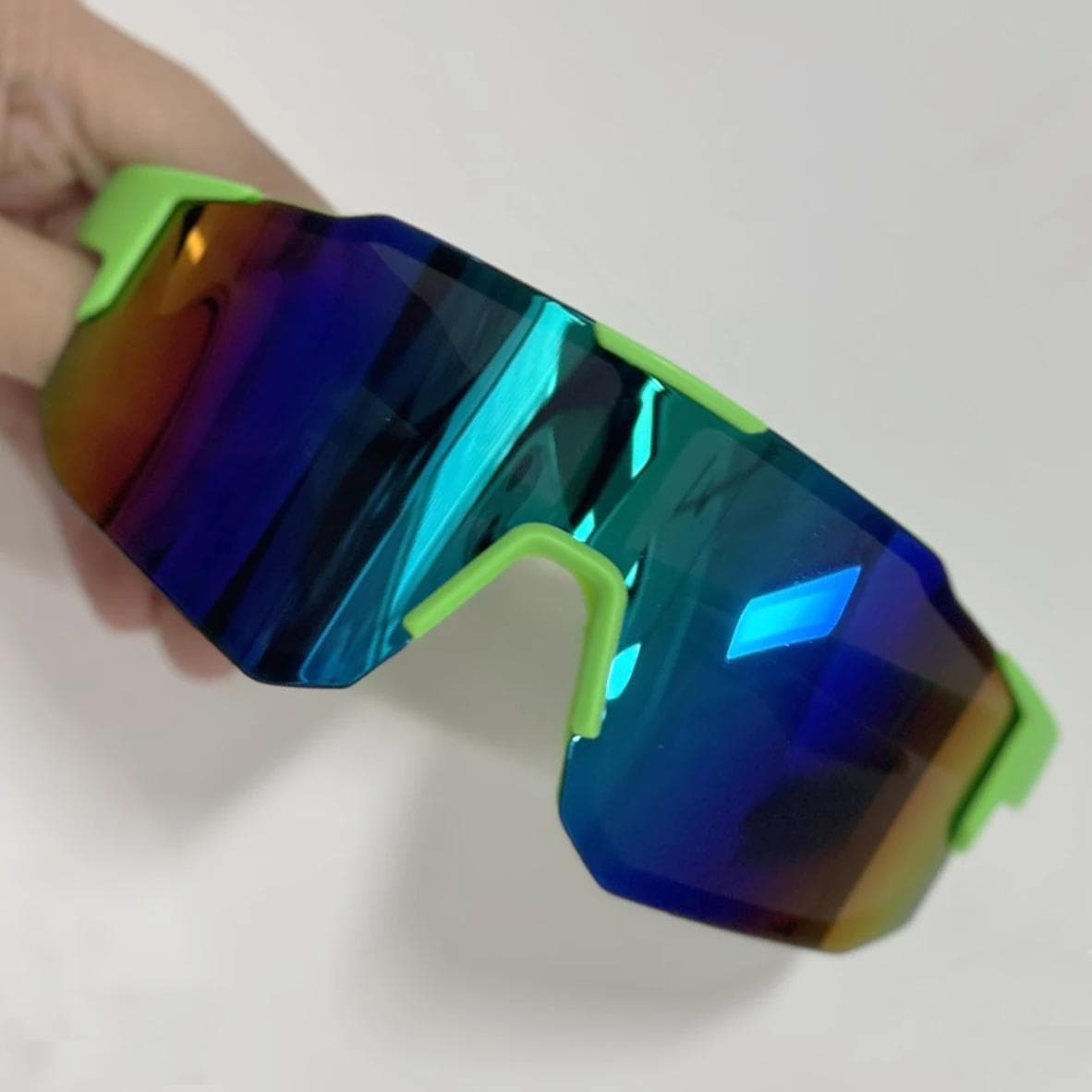Cycling Sunglasses Large Frame UV400 Protection Windproof Anti UV Outdoor Sports Hiking Climbing Goggles