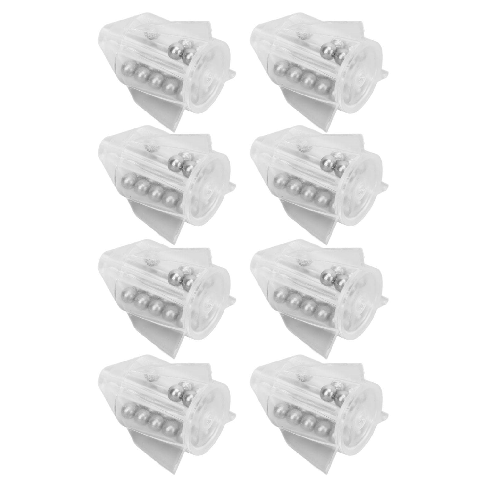 20Pcs Fishing Lure Rattles Fishing Lure Insert Tube Rattles Bait Weight with Ring Bead Bait