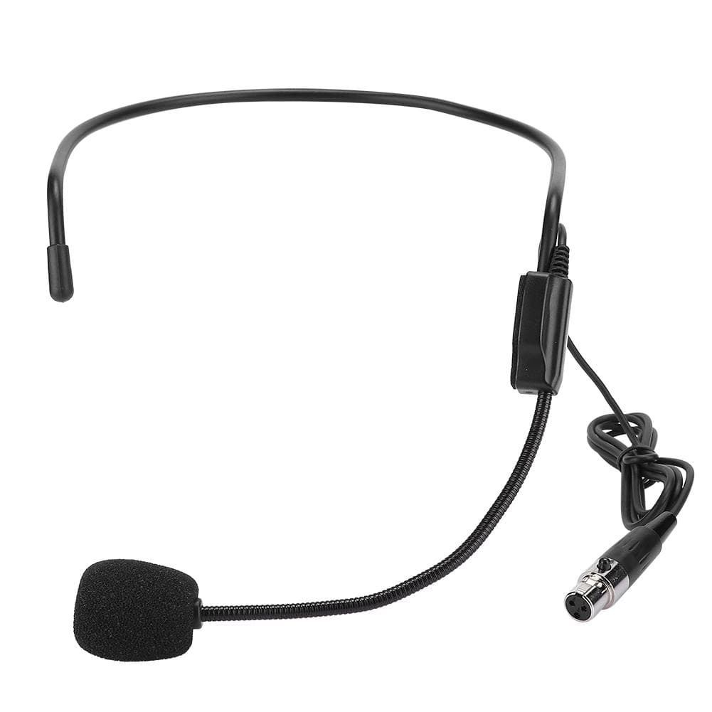 2PCS Mini XLR 3pin TA3F Plug Head Wearing Amplifying Microphone for Performance Sports