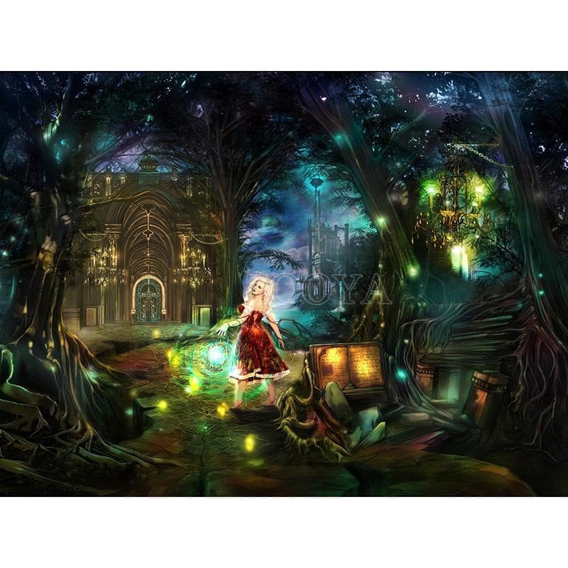 Full Round Drill Diamond Embroidery Forest Girl 5D DIY Diamond Painting Cross Stitch Rhinestone 20X30CM