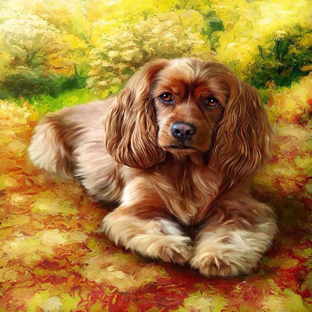 5D DIY Diamond Painting Big Dog Embroidery Cross Stitch Rhinestone Mosaic Home Decor 30x30CM