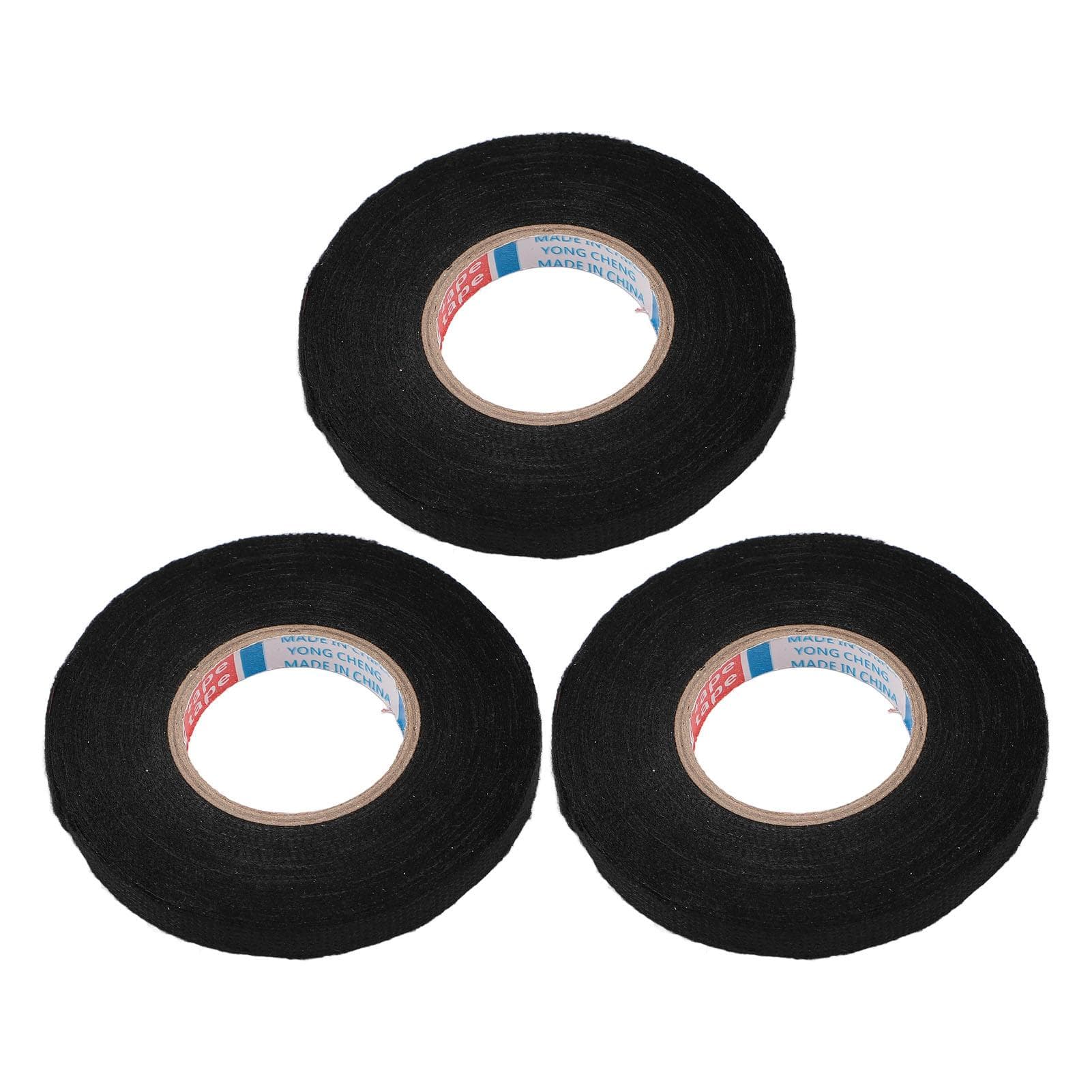 3pcs Wire Harness Cloth Tape Insulation Tape Flame Retardant High Temperature Resistant Wire