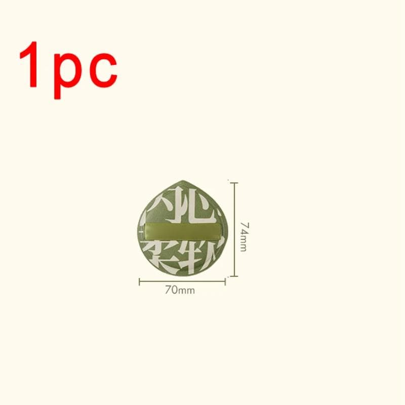Super Thick Soft Makeup Puffs Large Cotton Velvet Powder Puff Liquid Foundation Sponge Cosmetics Tools Wet Dry Use Puff green