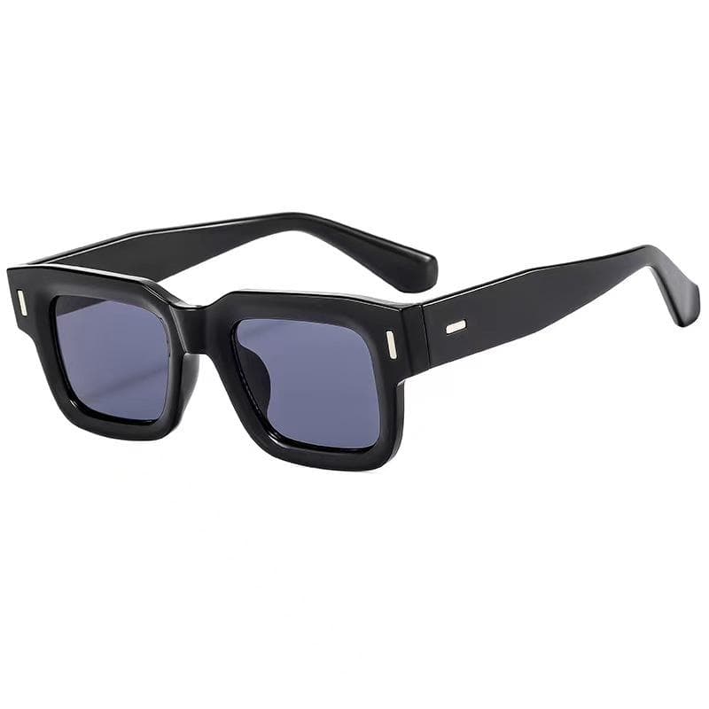 Designer Square Sunglasses Women Men Ocean Color Shades Sun Glasses Fashion Rectangle Rivet Oculos De Sol