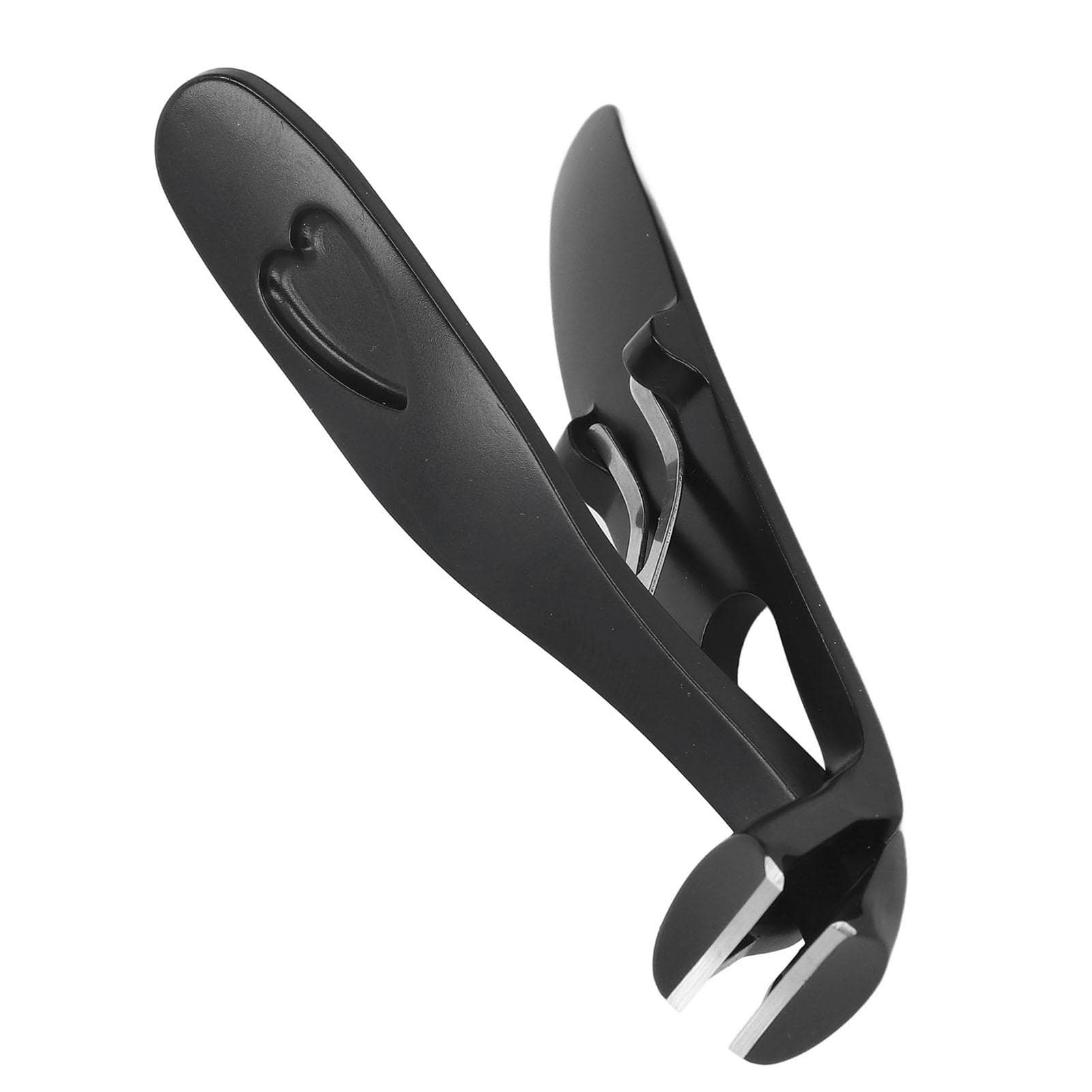 Nail Clippers for Seniors Thick Toenails Large Angled Head Ergonomic Wide Opening Heavy Duty Cutter black