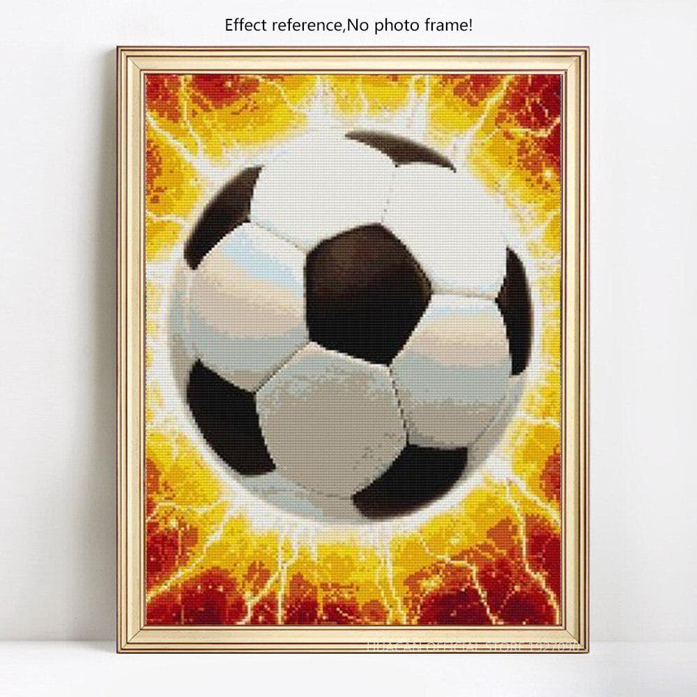 5D DIY Diamond Painting Cartoon Football Diamond Embroidery Picture Of Rhinestone 20X30CM