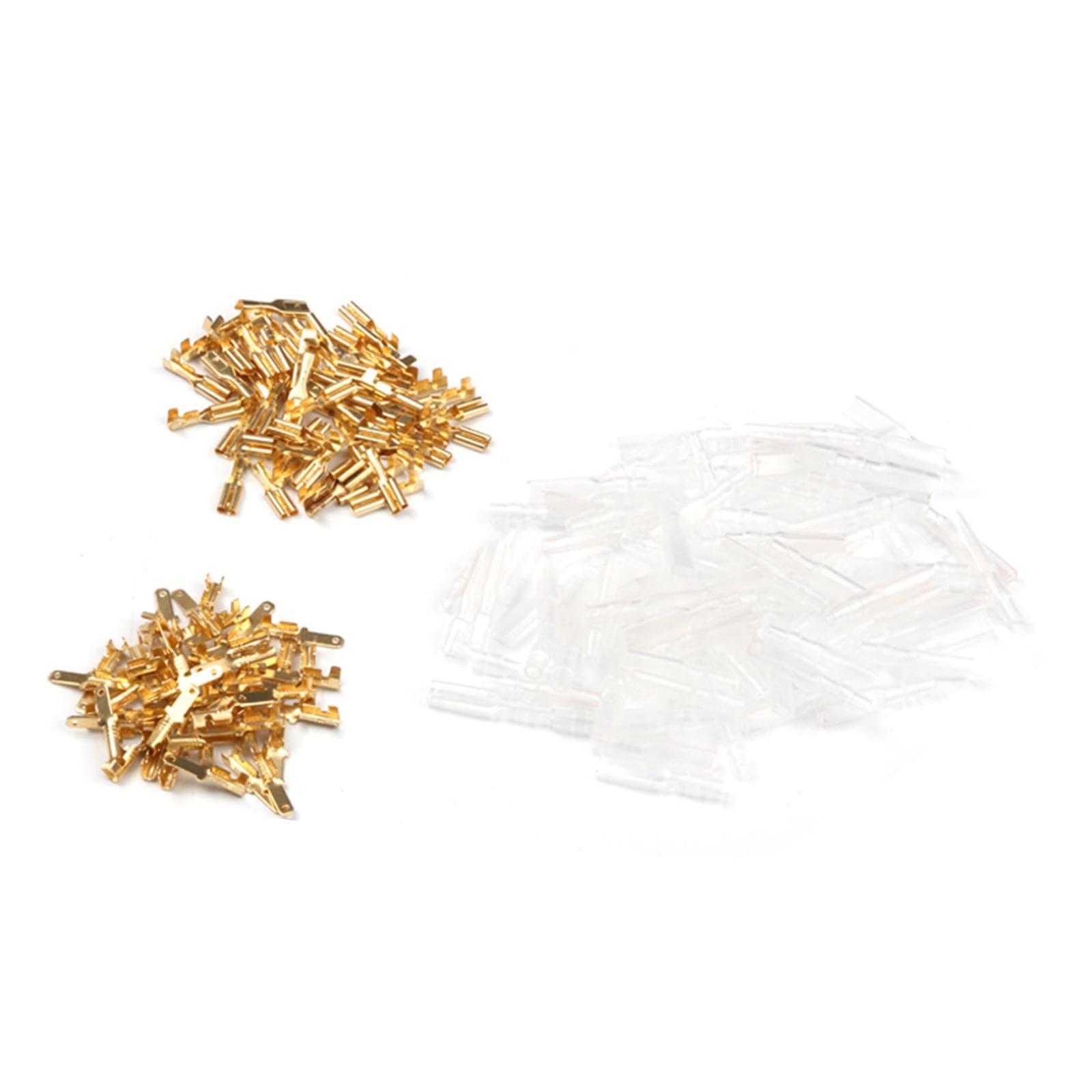 200PCS 2.8mm Connecting Terminal Block Electrical Barrier Wire Connector Block Kit Set gold