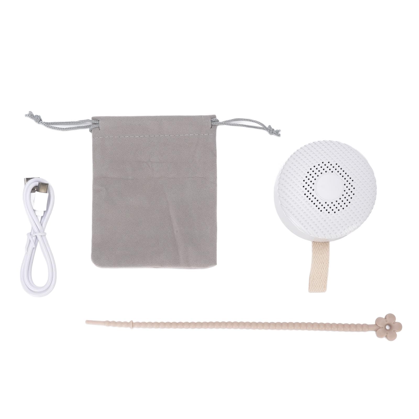 Portable Sound Machine for Baby 12 Sounds Rechargeable Travel White Noise Machine with Night Light white