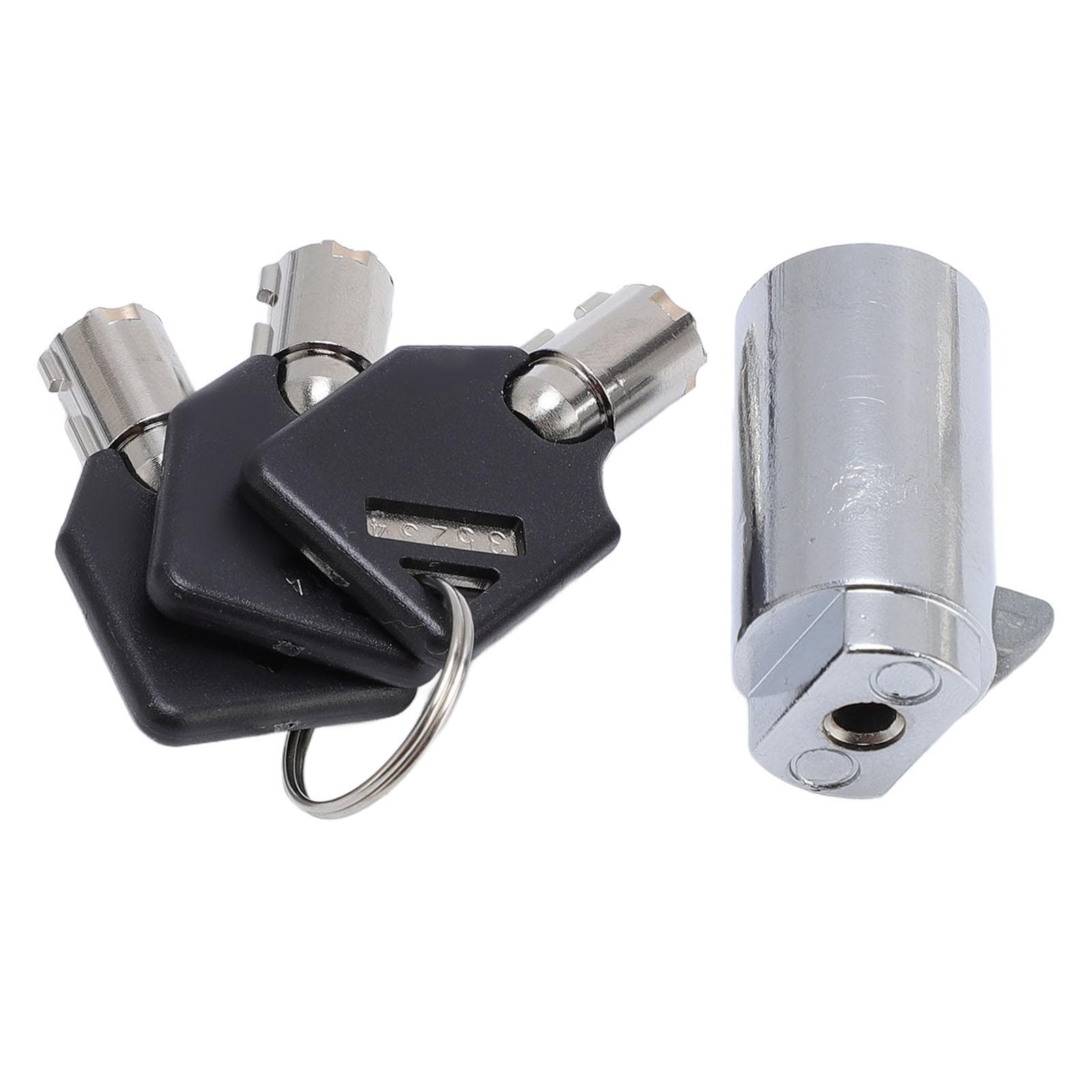 Vending Machine Lock and 3 Key Zinc Alloy Anti Theft Tubular Key Lock for Vending Machine Safe