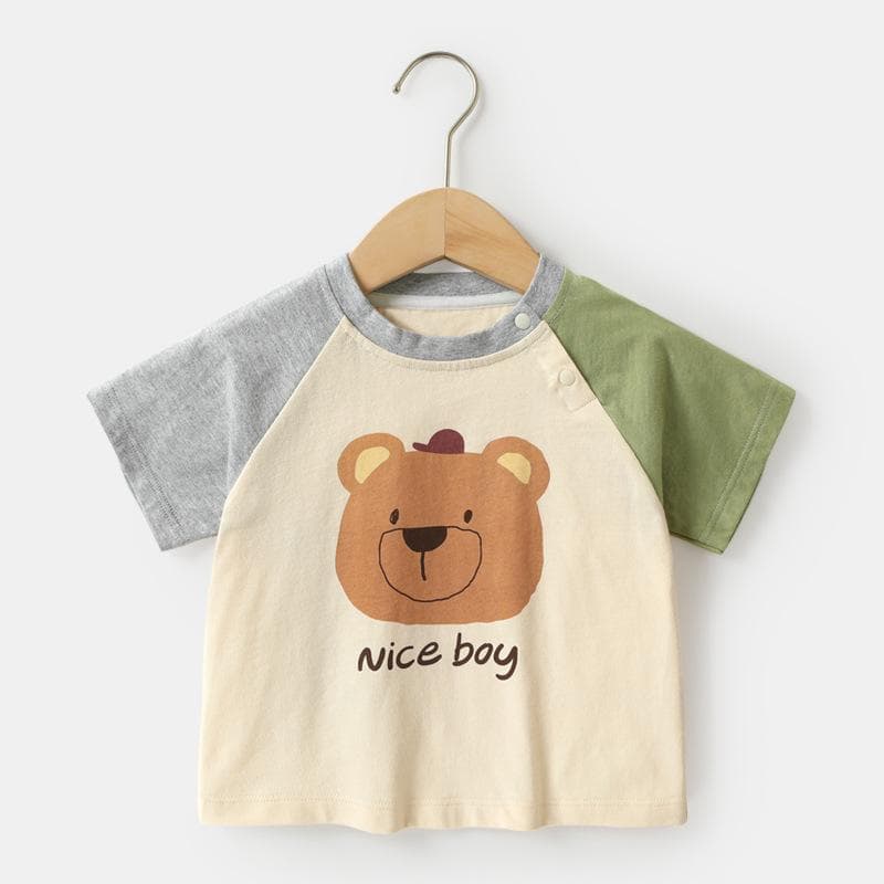 Baby Clothes Casual Short-sleeved T-shirts Summer Clothes Boys Girls Baby Children Children Summer Half-sleeved Tops 120cm