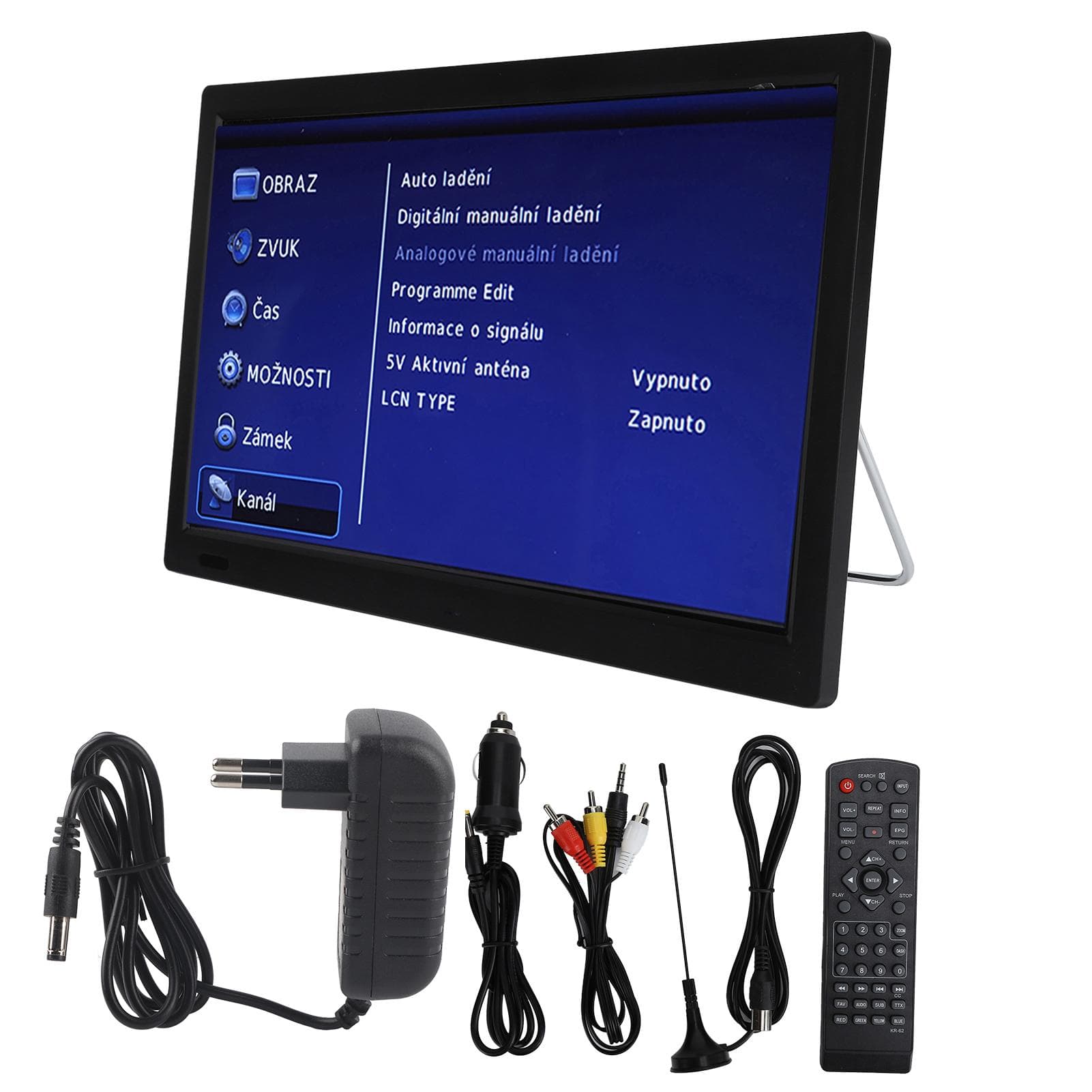 LEADSTAR 13 Inch ATSC Digital TV High Sensitivity Digital TV for Car Camping Outdoor EU Plug