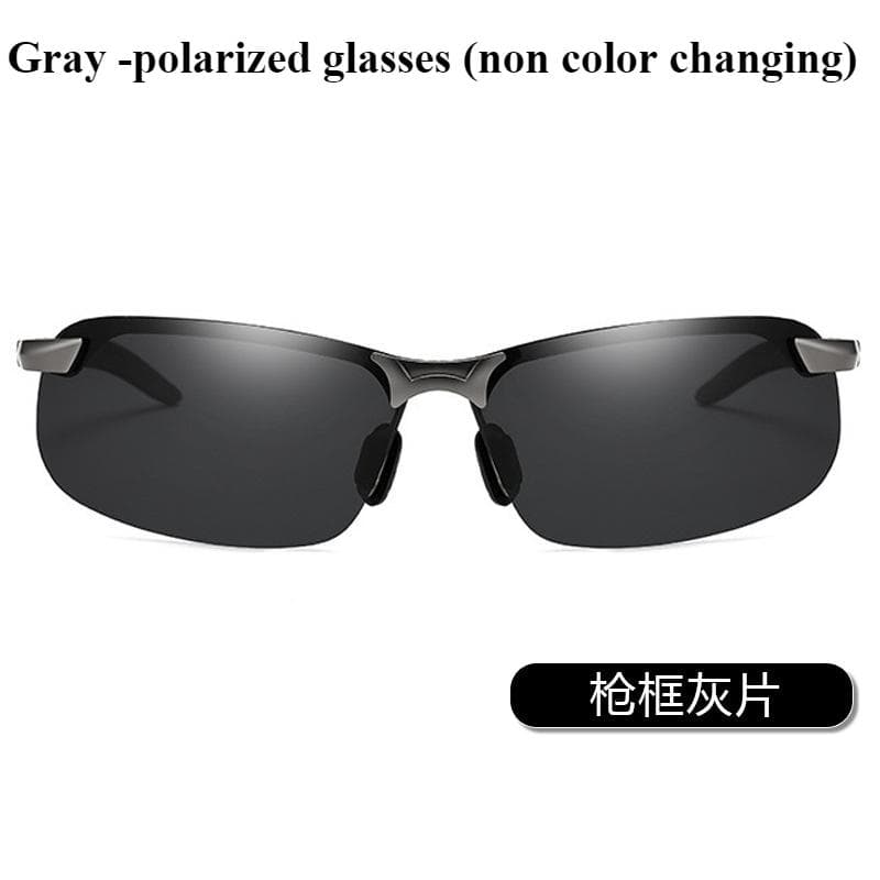 Men Photochromic Sunglasses UV400 Driving Fishing Chameleon Glasses Change Color Day Night Vision Eyewear