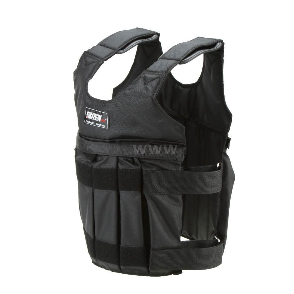 Max Loading 50kg Adjustable Weighted Vest Weight Jacket Exercise Boxing Training Waistcoat