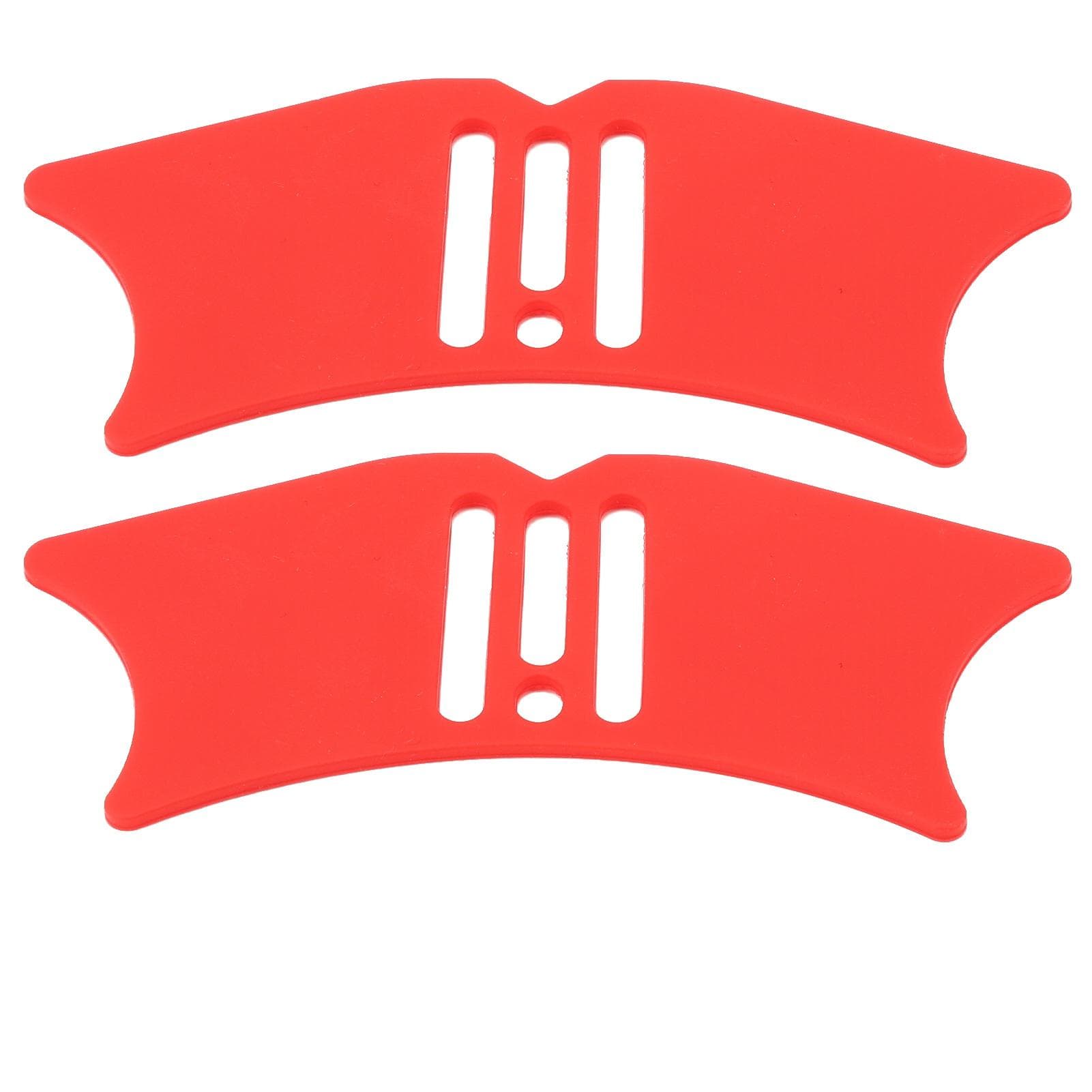 2pcs 4 in 1 Nose Contour Stencil Shadow Tool Reusable Silicone Shadow Template Highlighter Template red