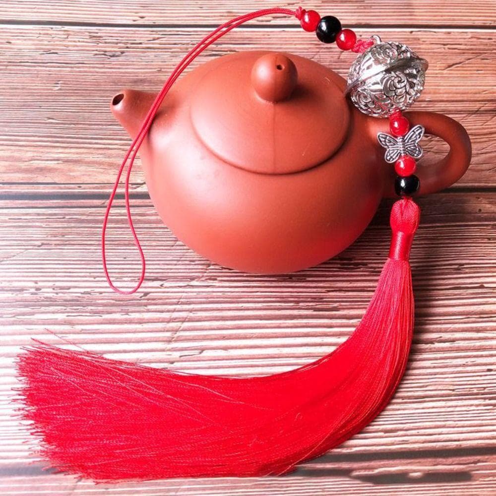 Mo Dao Zu Shi Anime Keychain Cosplay Prop Wei Wuxian Waist Tassel Bells Bag Pendant TV Series Tassel Pendant Ornament red