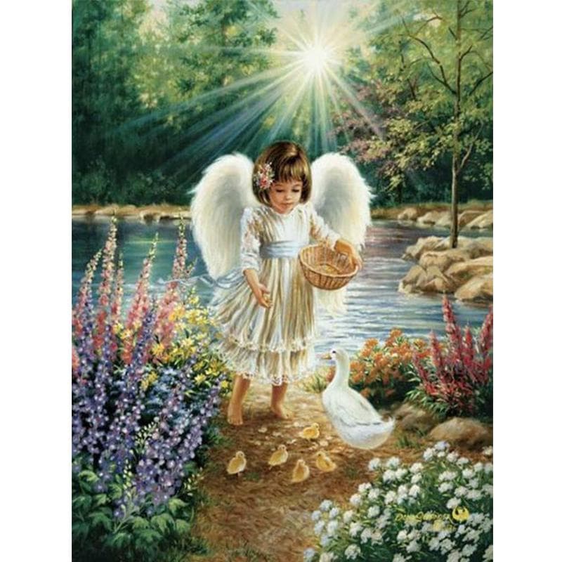 Diamond Embroidery Angel 5D DIY Diamond Painting Full Diamond Mosaic Pictures Home Decor 20X30CM