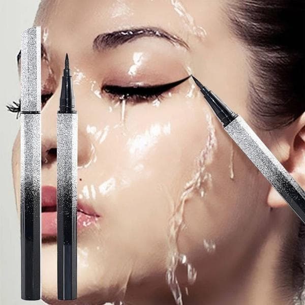 1 Pcs Waterproof Long-lasting Liquid Eyeliner Quick-drying Cool and Not Smudge Charming Ladies Eye Makeup Tool 01 black