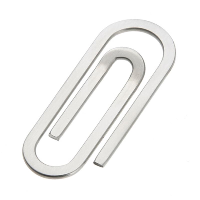 Money Clips Creative Stainless Steel Metal Paper Clip Holder Folder Banknote Hot Sale Clip Silver 2023 New
