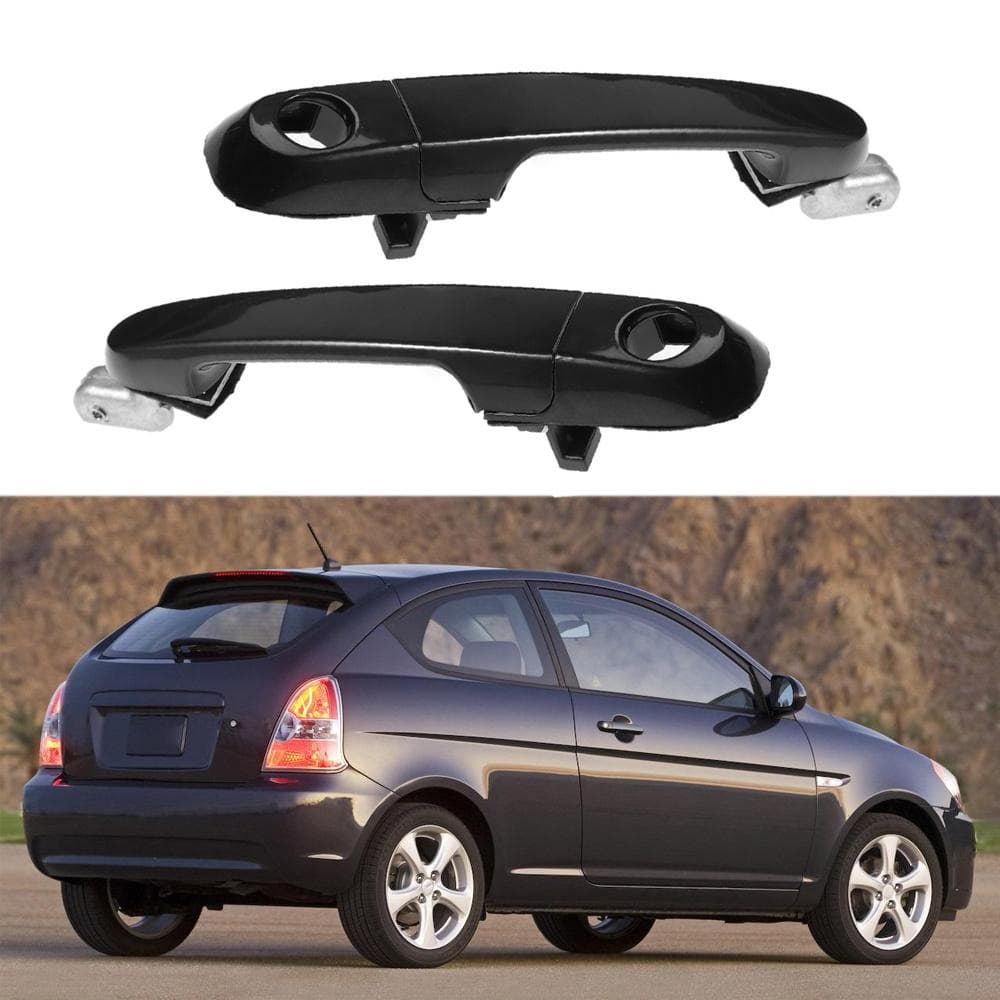 2x Front Exterior Door Handle Outside For Hyundai Accent 2006-201182650-1E050