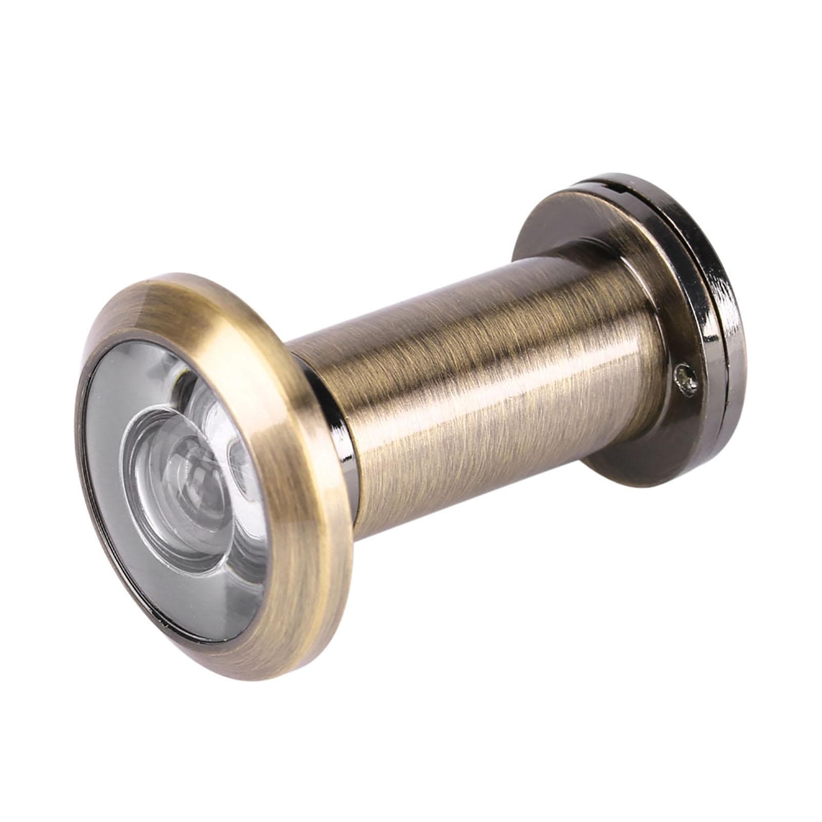 200 Degree Wide Viewing Angle Door Viewer with Heavy Duty Privacy Cover Gold