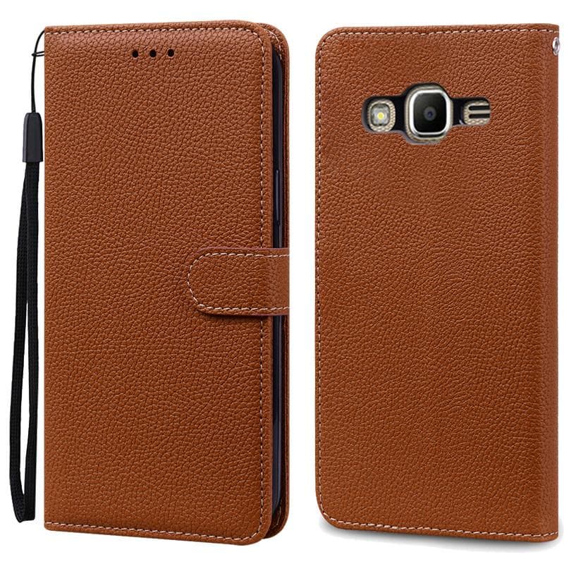 G530 G530H G531 G531H G531F G5308 Case For Samsung Galaxy Grand Prime Case Leather Flip Wallet Case For Galaxy Grand Prime Cover Grand Prime G530 531 brown