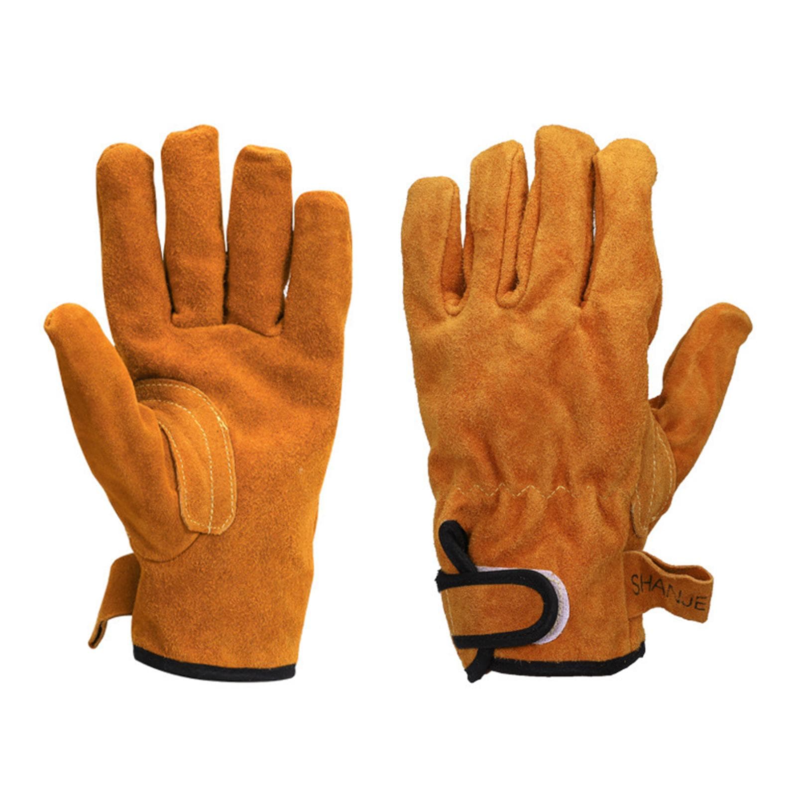 Fireproof Gloves Flame Resistant Gloves Outdoor BBQ Barbecue Heat Resistant Camping Protective orange