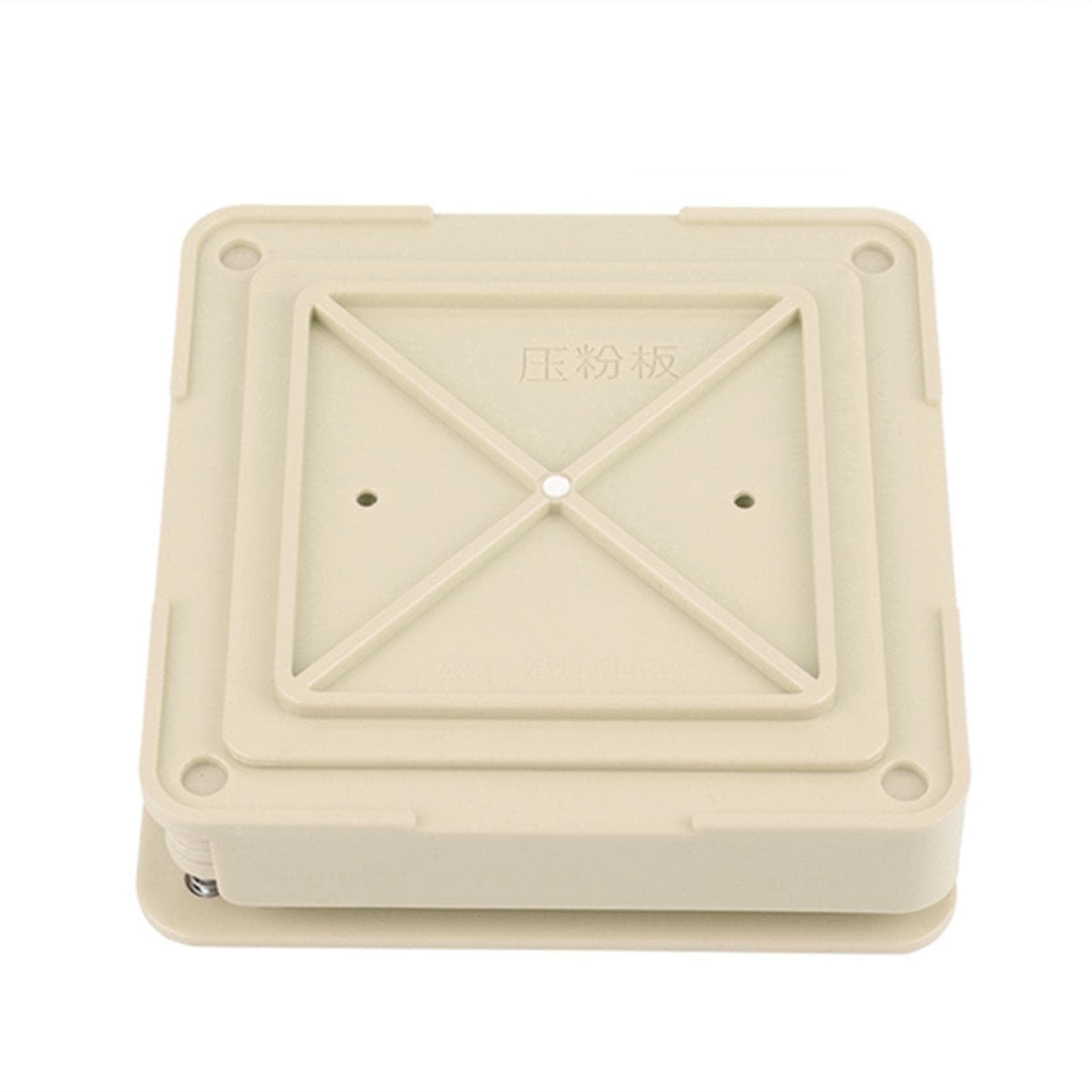 Plastic 100Holes 0# Capsule Powder Filler Plate Manual Filling Machine Tool(Beige) yellow