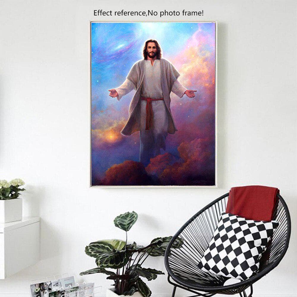 Diamond Painting Godfather In Sky Crystal Embroidery Cross Stitch Needlework Mosaic Painting 20X30CM