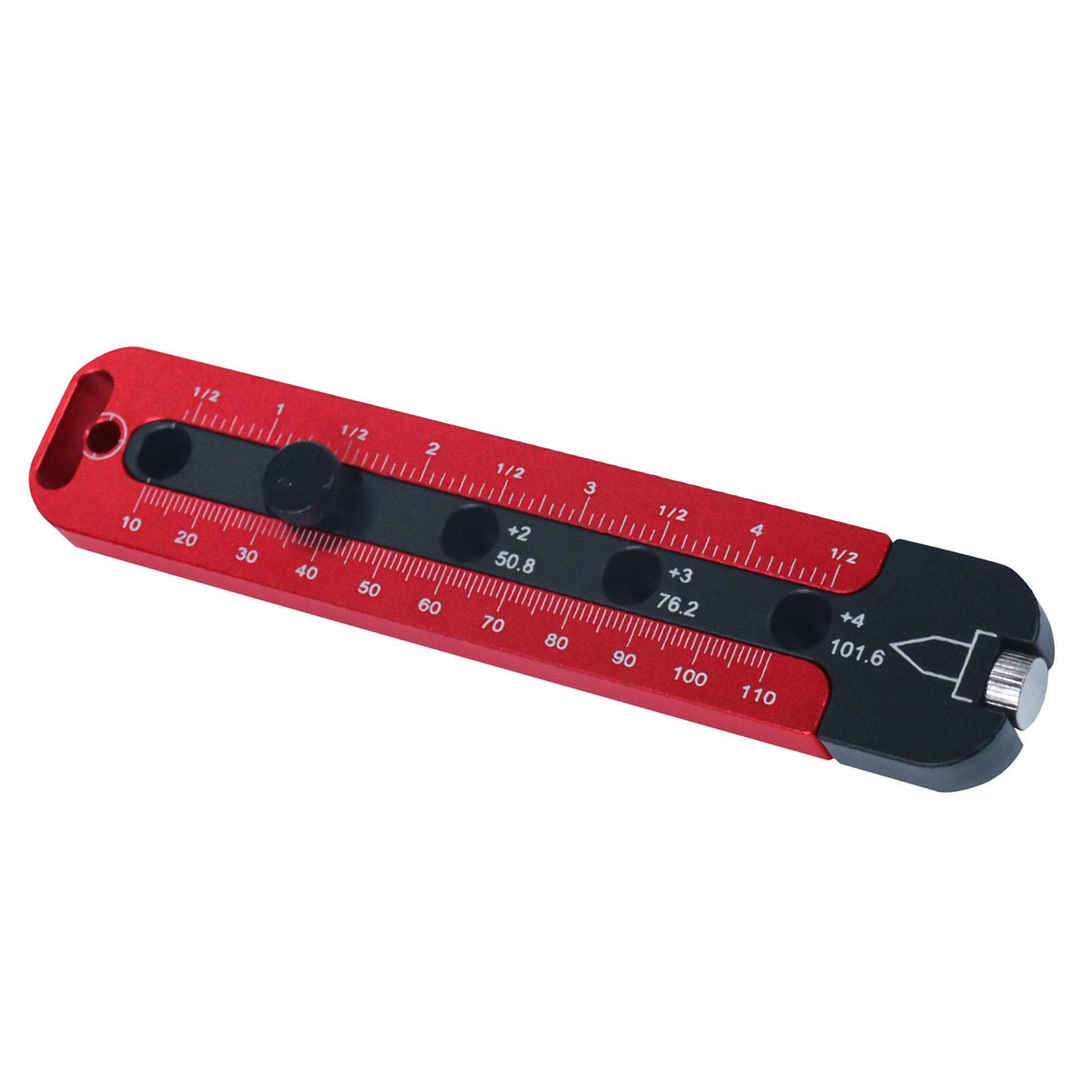 Woodworking Compass Dual Scale Aluminum Alloy Fixed Point Marking Gauge Scriber for Carpenter